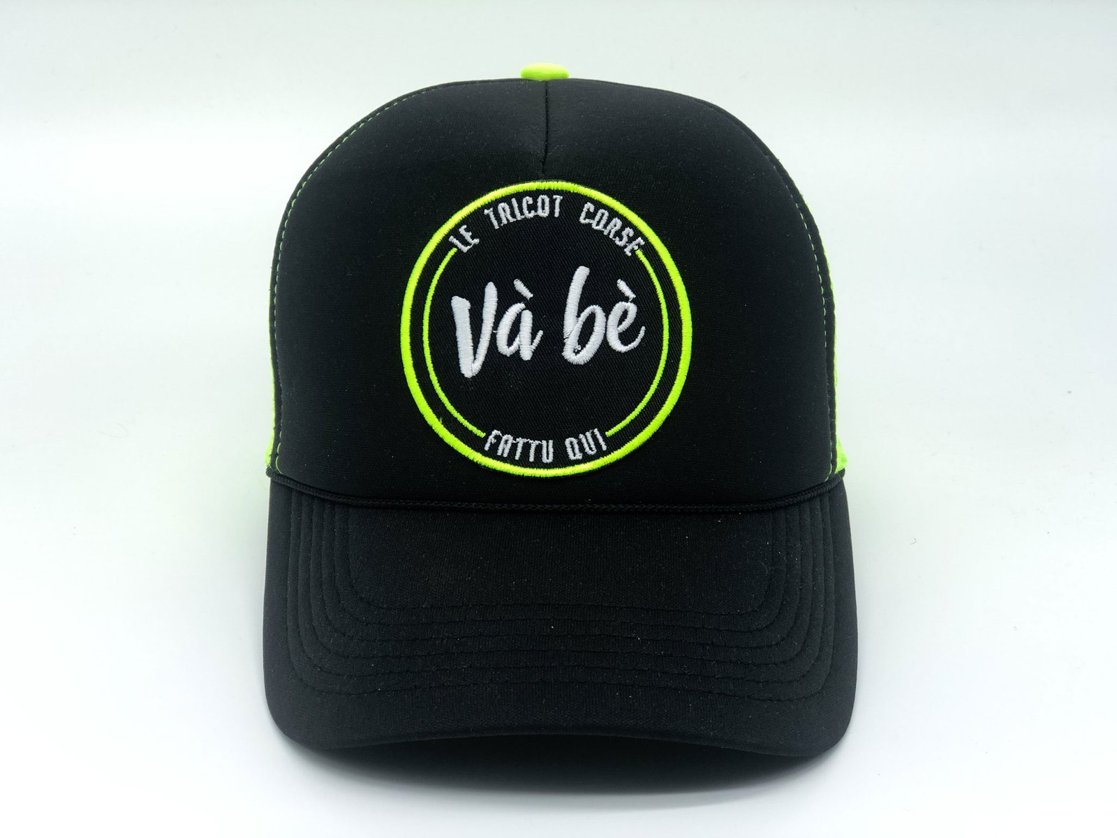 CASQUETTE TRUCKER VÀ BÈ - NÉON JAUNE FLUO – Và Bè - Le tricot Corse