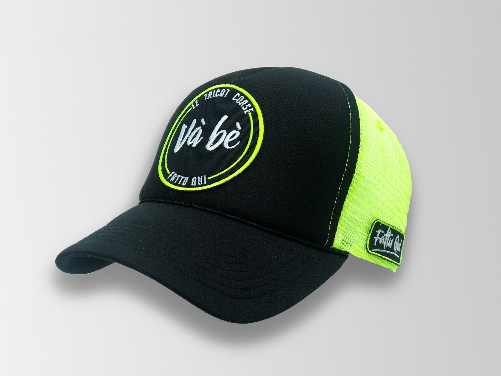 CASQUETTE TRUCKER VÀ BÈ - NÉON JAUNE FLUO – Và Bè - Le tricot Corse