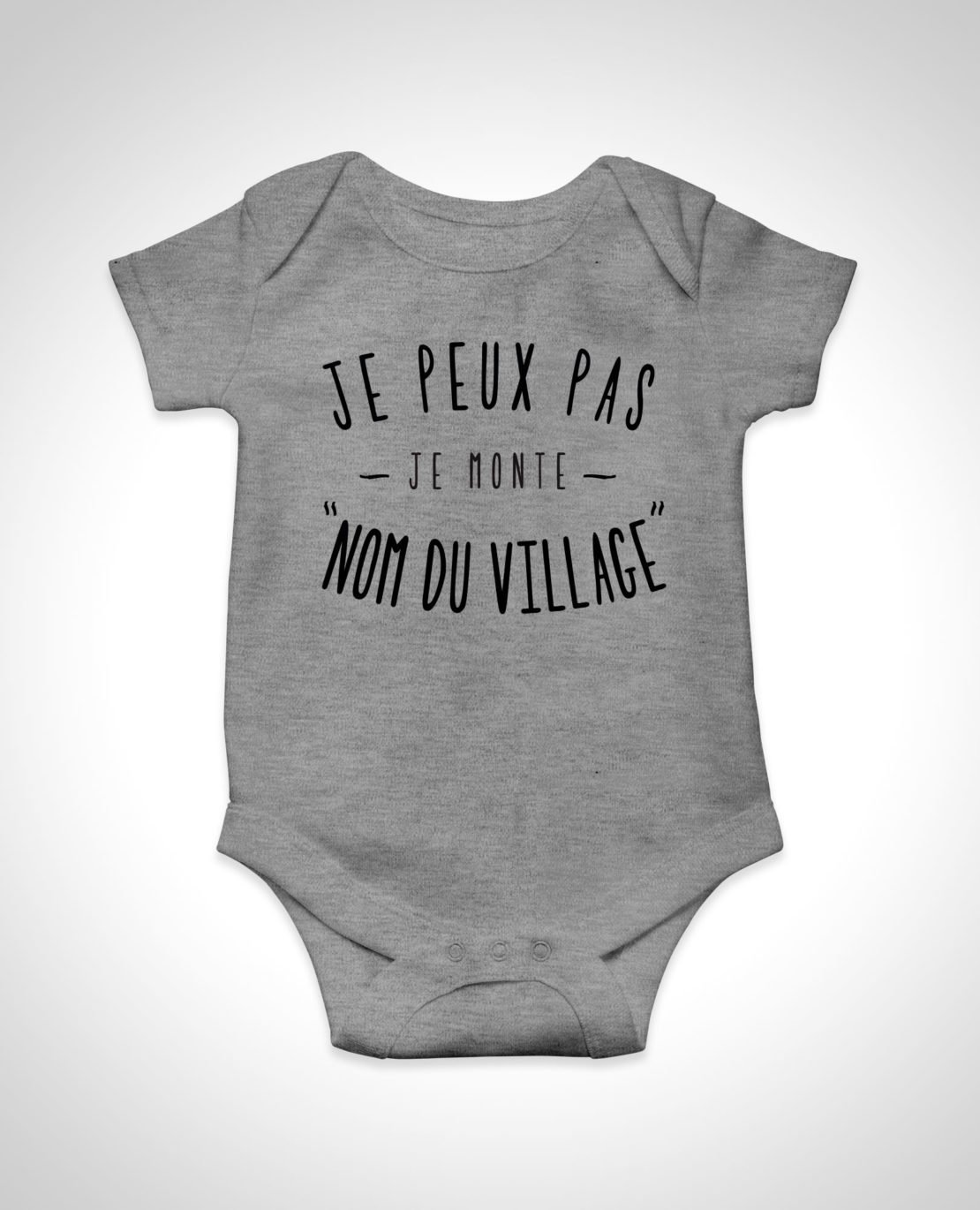Body Bébé - Je peux pas je monte au Village à personnaliser – Và Bè - Le  tricot Corse